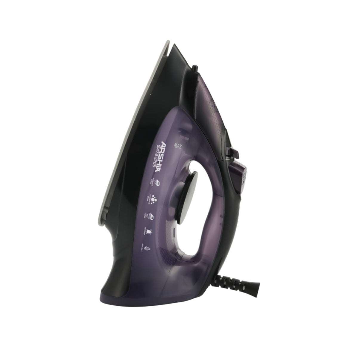 Arshia Steam Iron 2200W, Dark Purple BambiniJO Jordan
