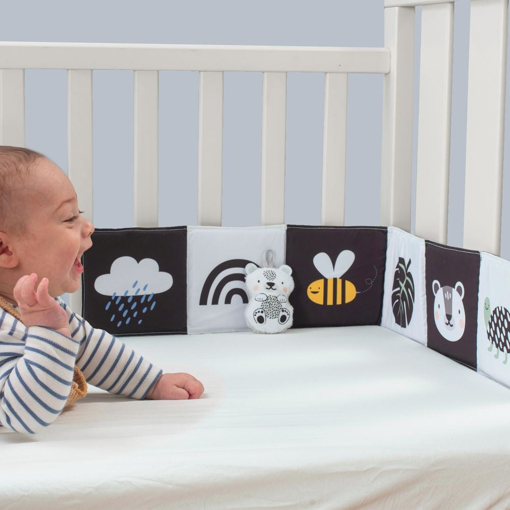 Taf Toys Savannah Black & White Soft Book 0-12M — BambiniJO Jordan