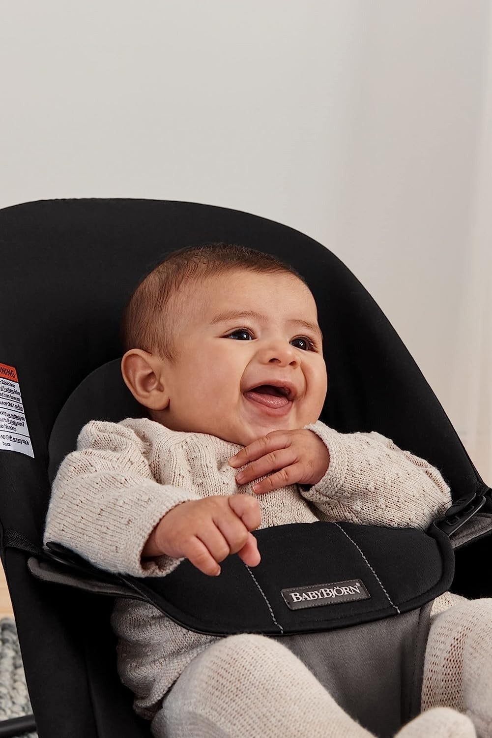 BabyBjörn Bouncer Balance Soft Woven Black / Dark Grey — BambiniJO Jordan