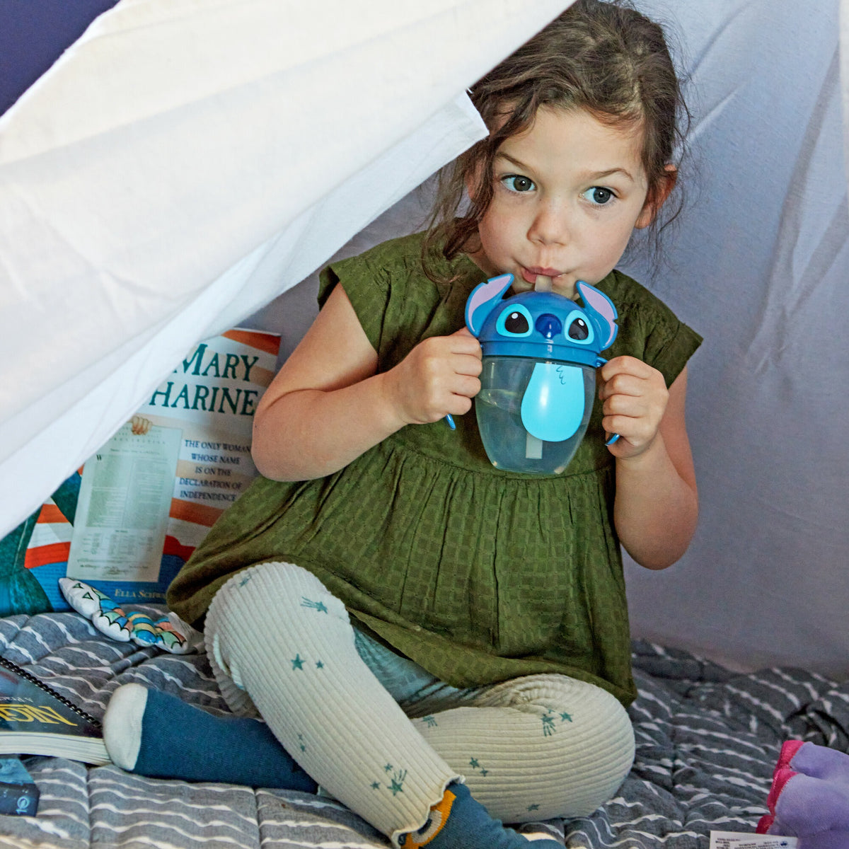 Disney Stitch Flip Top Straw Trainer Cup 207ml — BambiniJO Jordan
