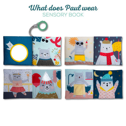 Taf Toys What Does Paul Wear? Soft Book 6M+ — BambiniJO Jordan