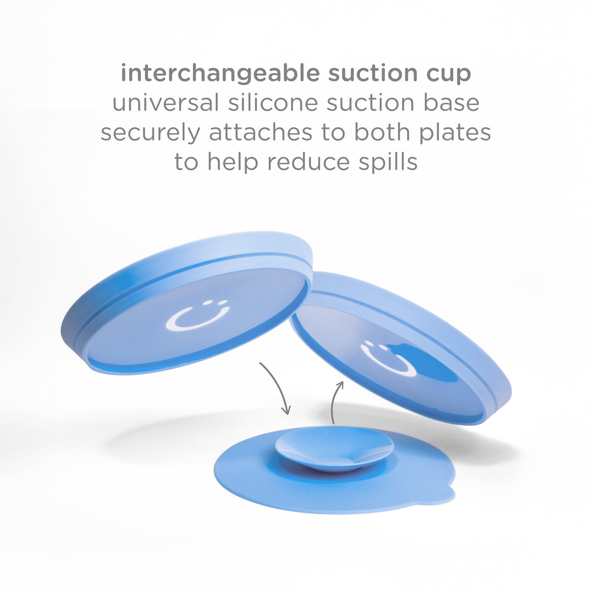 Ubbi Suction Plate Set 2 Pcs Blue — BambiniJO Jordan