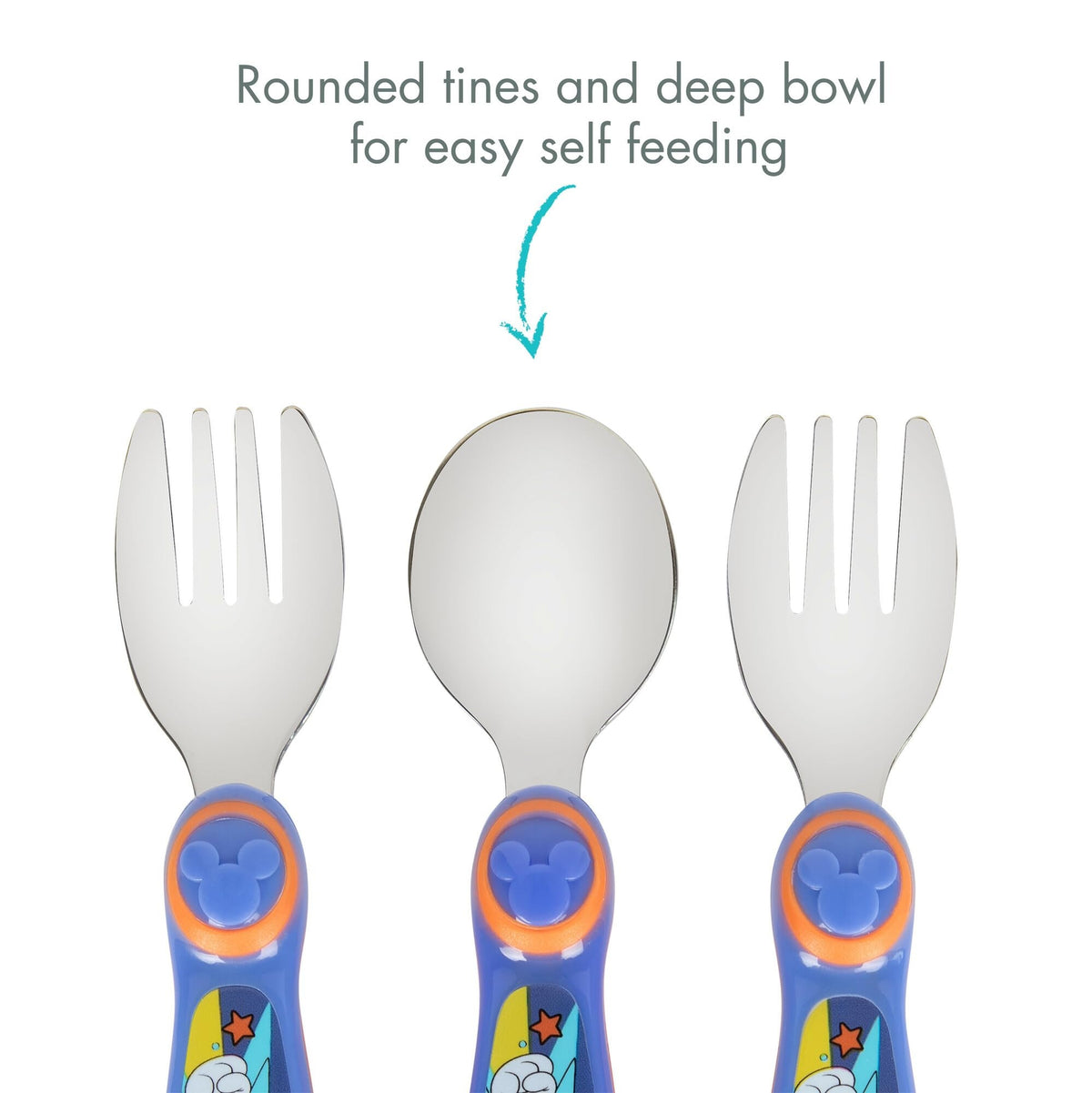 Disney Mickey Mouse Kids Flatware 3 Pcs — BambiniJO Jordan