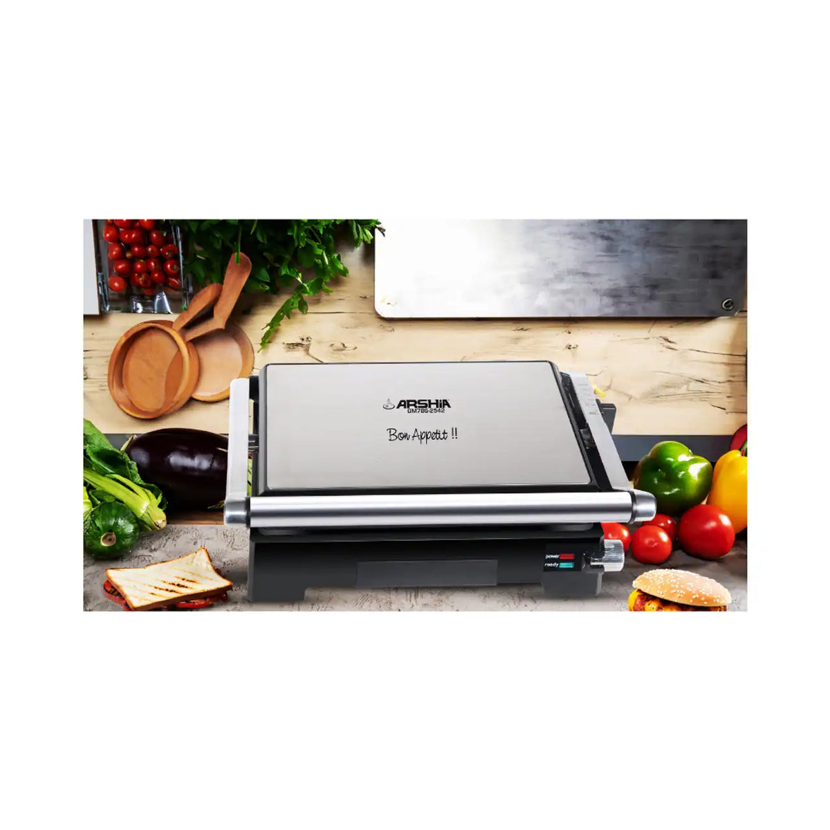 Arshia Electric Grill Maker Flat Non-Stick Plate BambiniJO Jordan
