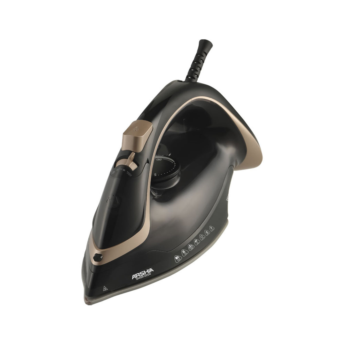 Arshia Steam Iron 2830W, Black & Gold BambiniJO Jordan