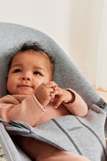 BabyBjörn Bouncer Bliss 3D Jersey Light Grey — BambiniJO Jordan