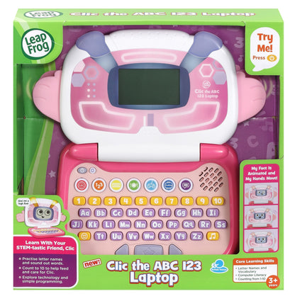 LeapFrog Clic the ABC 123 Laptop Pink 3Y+ — BambiniJO Jordan