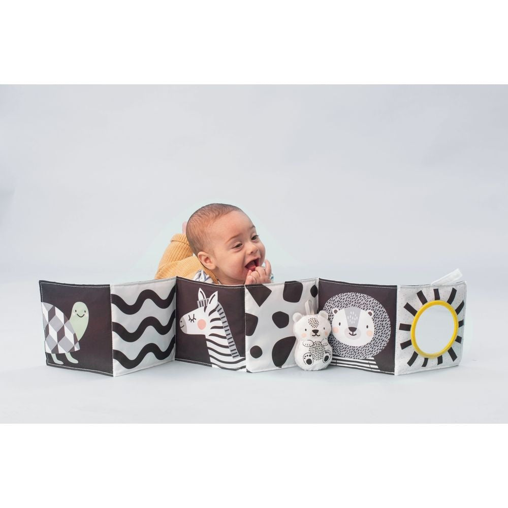 Taf Toys Savannah Black & White Soft Book 0-12M — BambiniJO Jordan