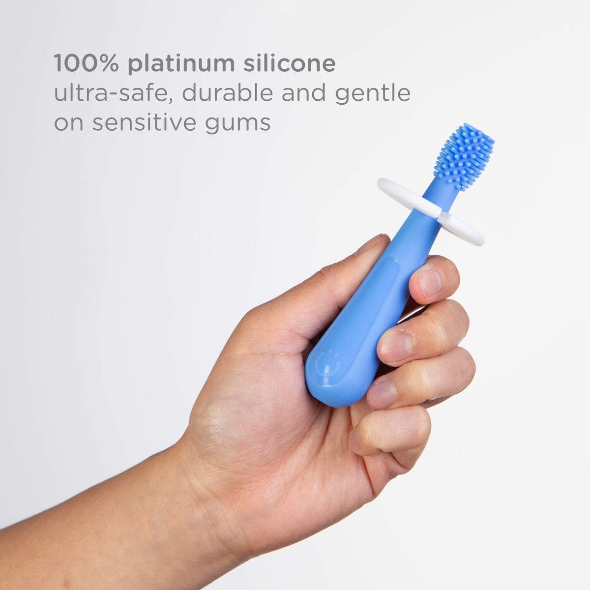 Ubbi Silicone Training Toothbrush Set with Case Blue — BambiniJO Jordan