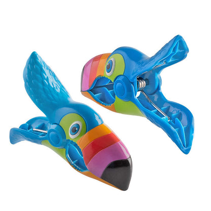 O2COOL Boca Clips Toucan - beach towel clip