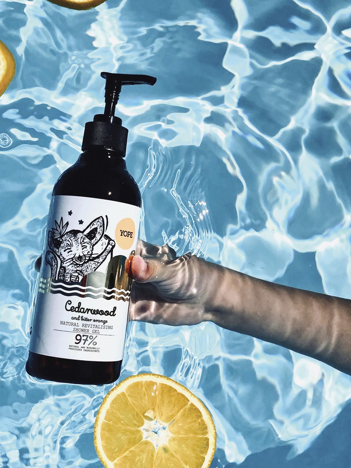 YOPE Natural Shower Gel Cedarwood And Bitter Orange 400ml