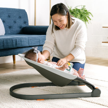 Boon SLANT Portable Baby Bouncer Grey — BambiniJO Jordan