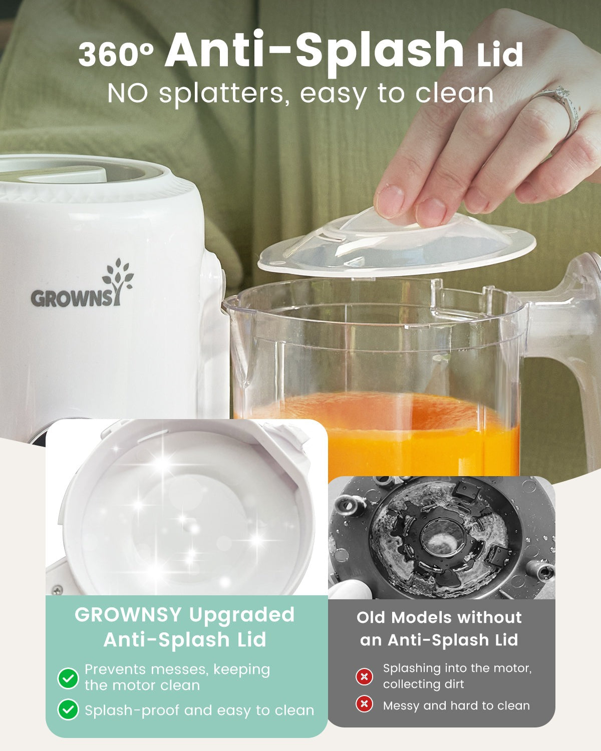 Grownsy Steam & Blend Baby Food Maker White — BambiniJO Jordan