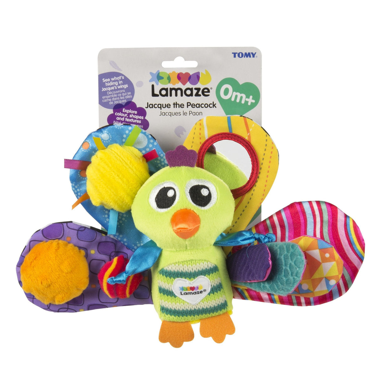 Lamaze Jacques the Peacock Clip & Go 0-12M — BambiniJO Jordan