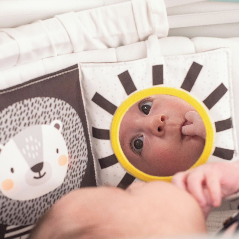Taf Toys Savannah Black & White Soft Book 0-12M — BambiniJO Jordan