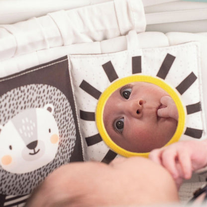 Taf Toys Savannah Black & White Soft Book 0-12M — BambiniJO Jordan