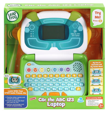LeapFrog Clic the ABC 123 Laptop Green 3Y+ — BambiniJO Jordan