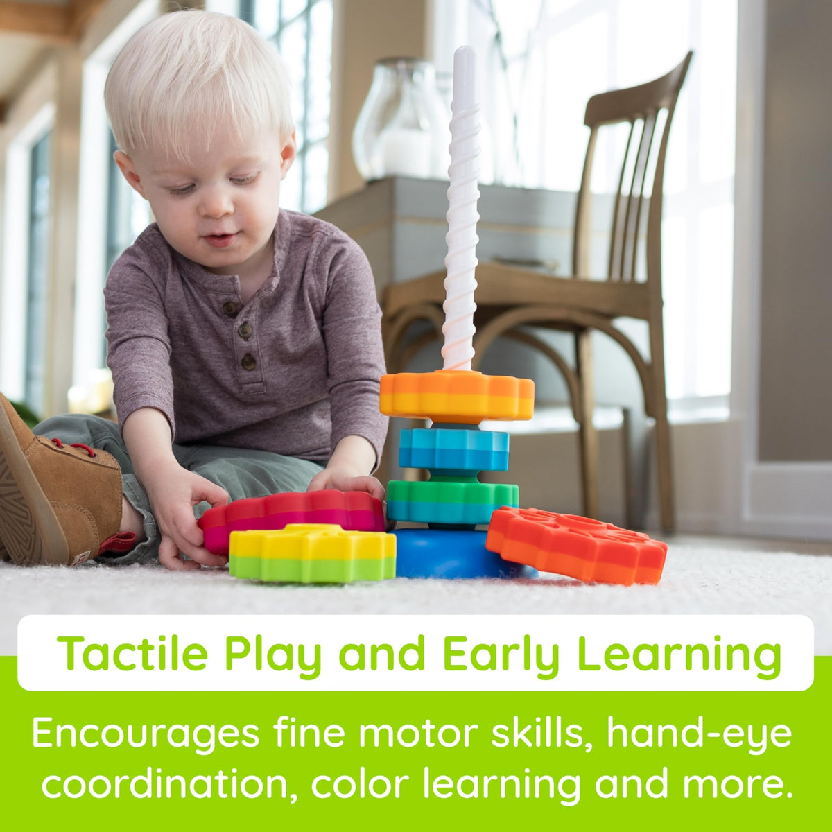 Fat Brain Toys SpinAgain Stacking Toy 1Y+ — BambiniJO Jordan