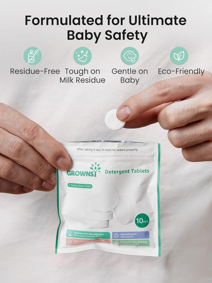 Grownsy Bottle Washer Detergent Tablets 130 Pcs — BambiniJO Jordan