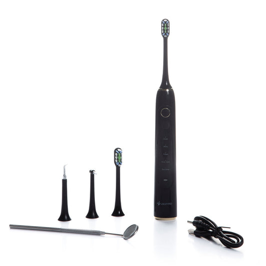 Silkypel - Electric Toothbrush Set, With 4 Replacement Heads
