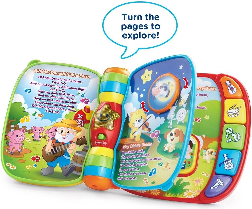 Vtech - Musical Rhymes Book | 0-2Y Vtech - Musical Rhymes Book | 0-2Y