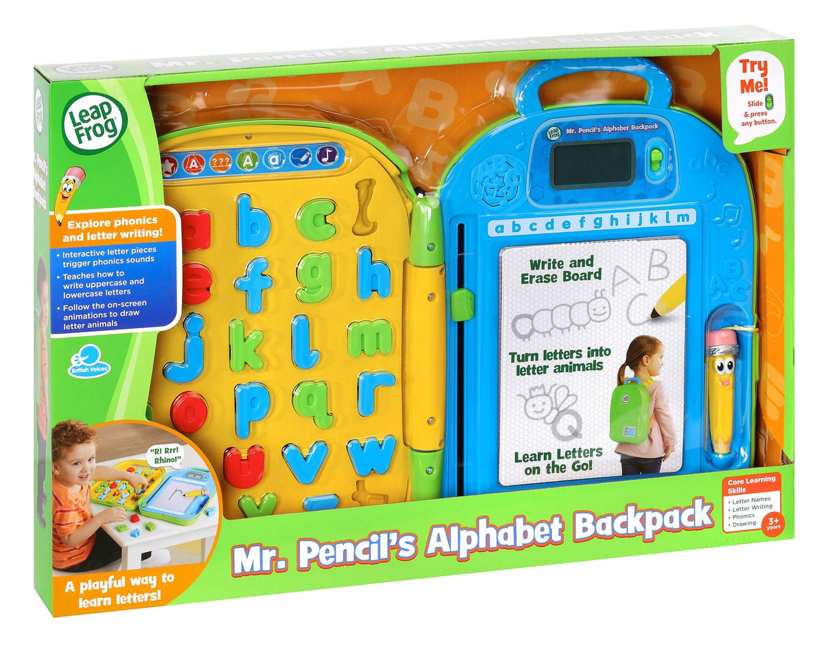 LeapFrog Mr. Pencil's Alphabet Backpack 3-6Y — BambiniJO Jordan
