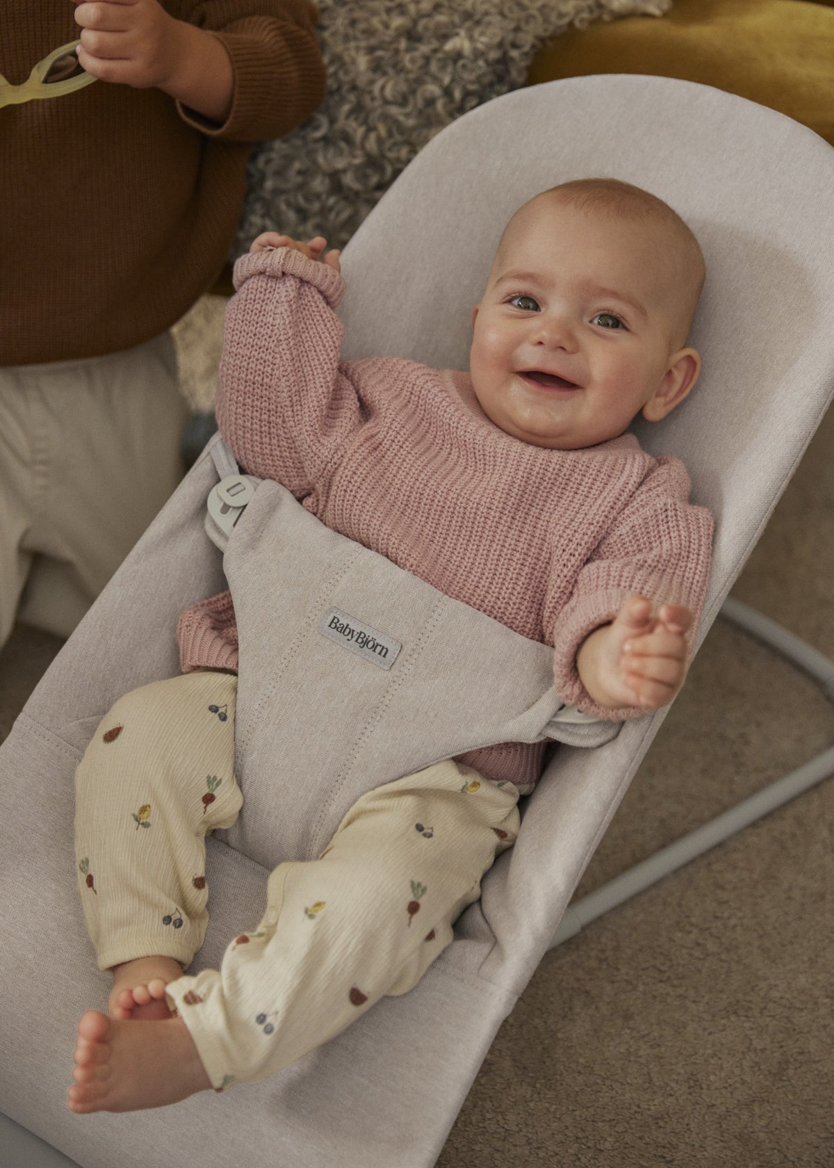 BabyBjörn Bouncer Bliss Woven Light Beige — BambiniJO Jordan