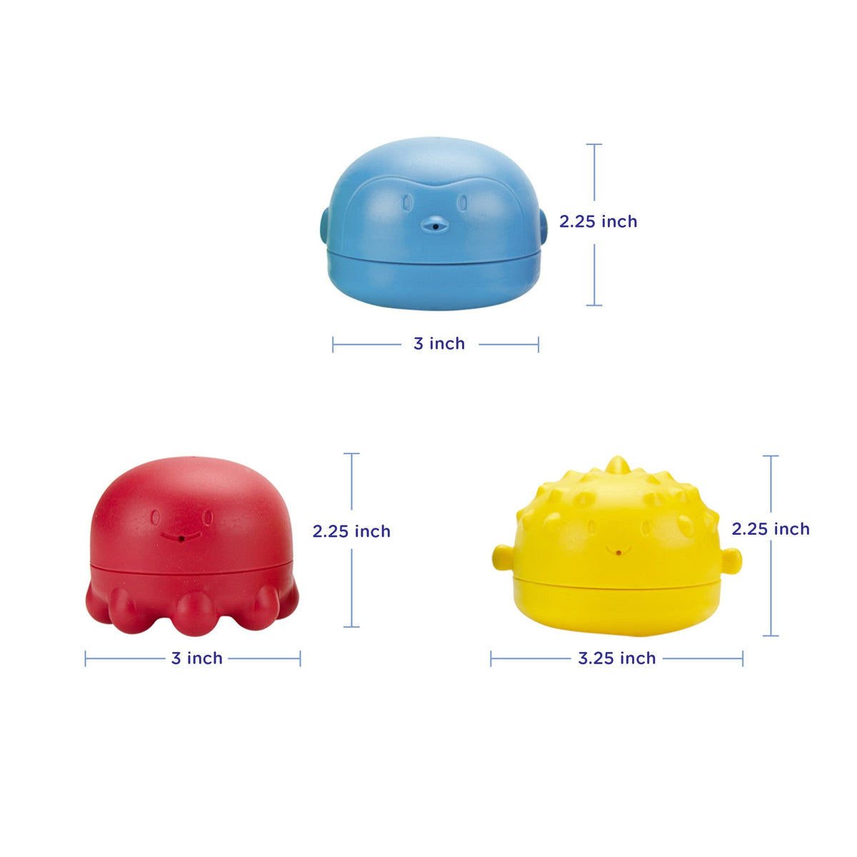 Ubbi Interchangeable Squeeze Bath Toys 3 Pcs — BambiniJO Jordan