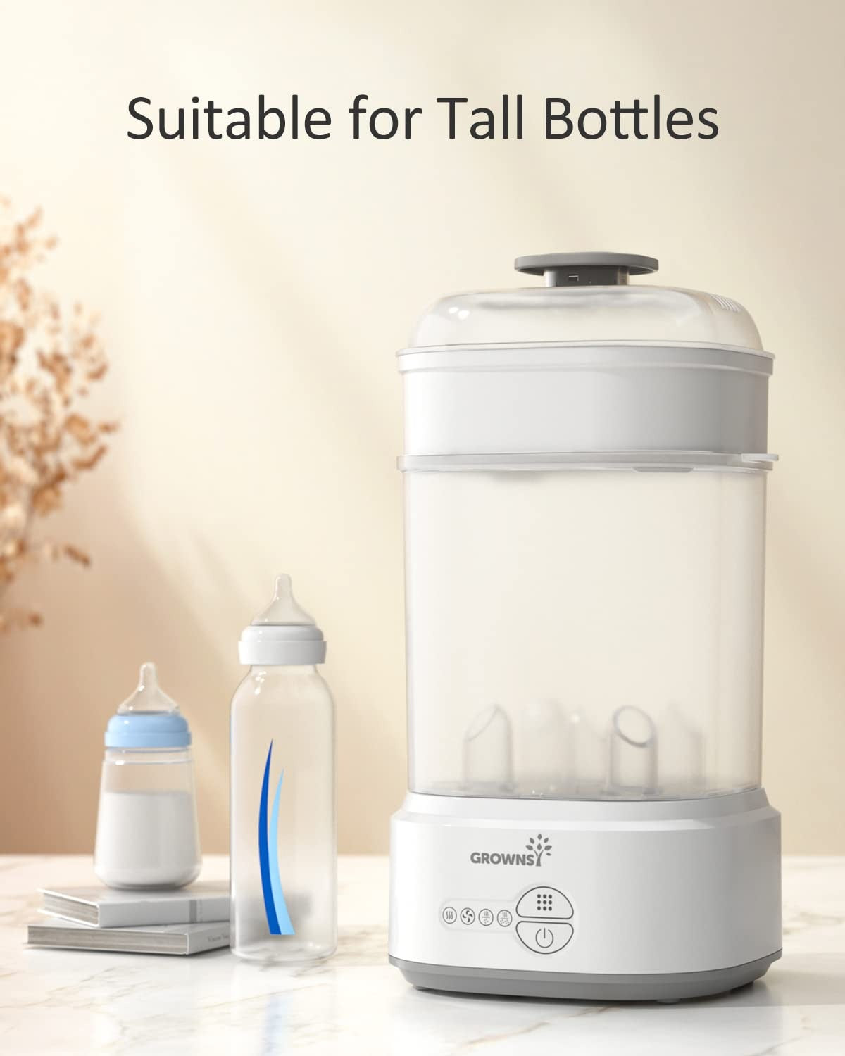 Grownsy Compact Bottle Sterilizer & Dryer Grey — BambiniJO Jordan