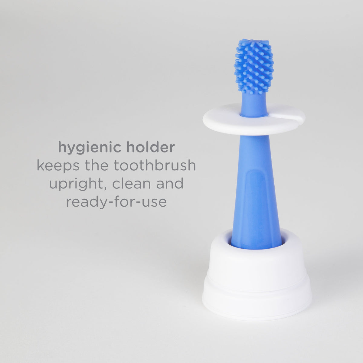 Ubbi Silicone Training Toothbrush Set with Case Blue — BambiniJO Jordan