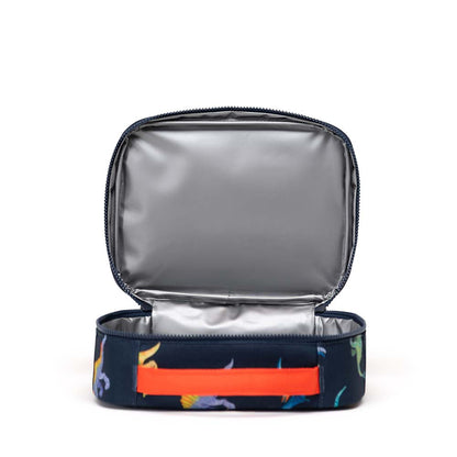Herschel Pop Quiz Lunch Box Little Herschel Watercolour Dinos Darkest Navy 5L