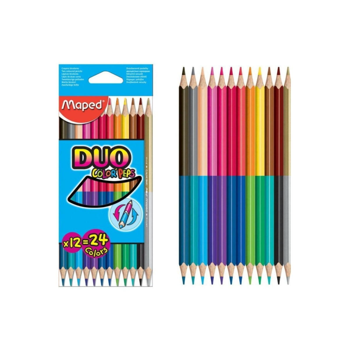 Maped - Color Peps Star DUO Colors Set of 12 - 24 colors Maped - Color Peps Star DUO Colors Set of 12 - 24 colors