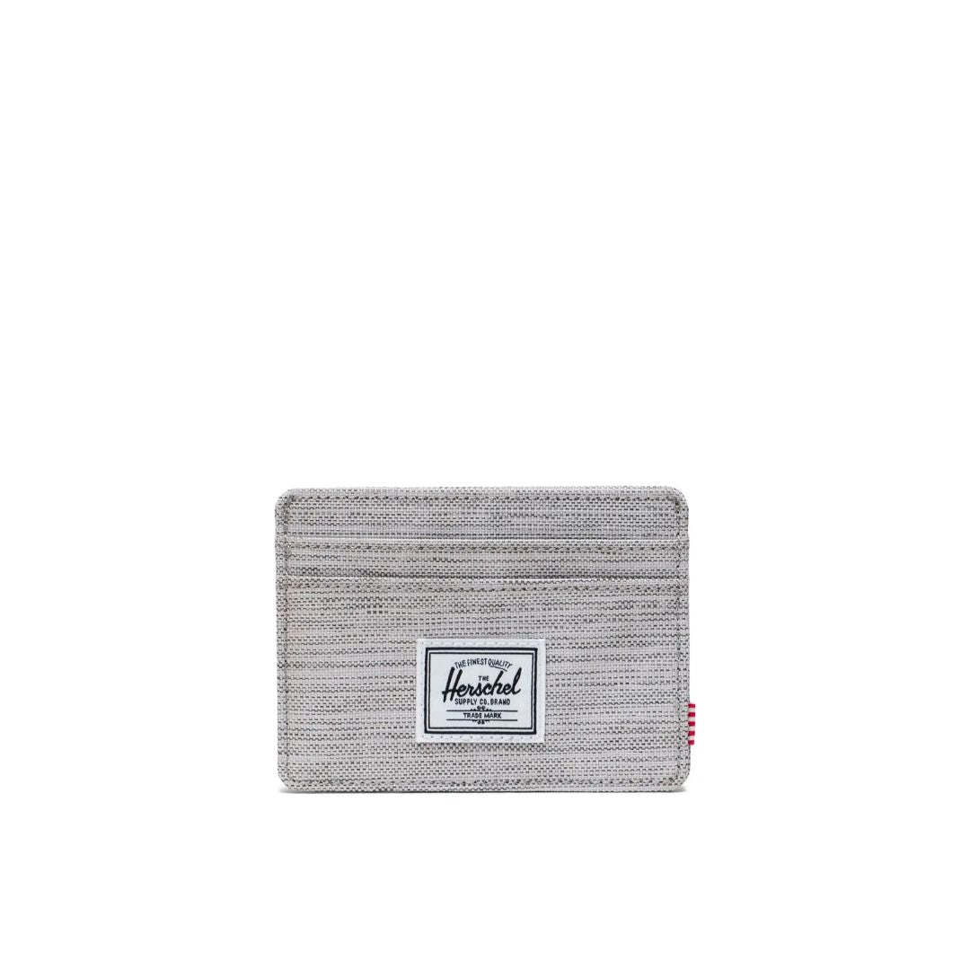 Herschel Charlie Cardholder in Light Grey Crosshatch - additional view