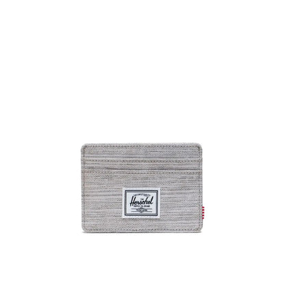 Herschel Charlie Cardholder in Light Grey Crosshatch - additional view