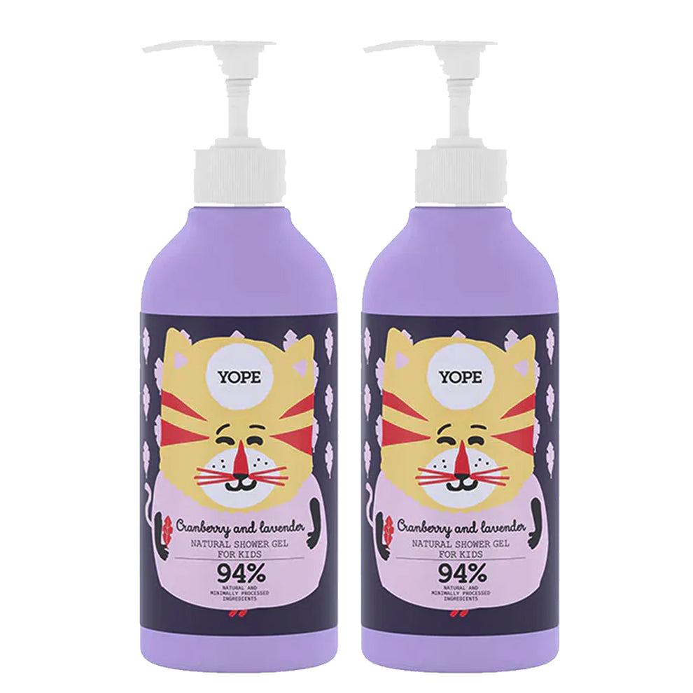 YOPE KIDS Natural Shower Gel Cranberry and Lavender 400ml YOPE KIDS Natural Shower Gel Cranberry and Lavender 400ml