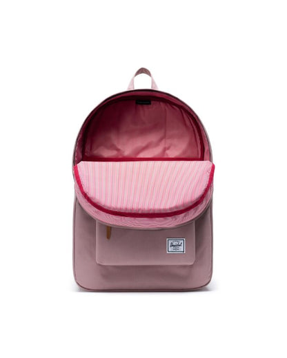 Herschel Heritage Backpack in Ash Rose, side angle