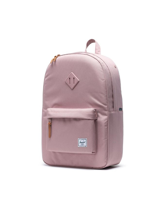 Herschel Heritage Backpack in Ash Rose, detail view