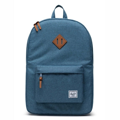 Herschel Heritage Backpack in Copen Blue Crosshatch, front view