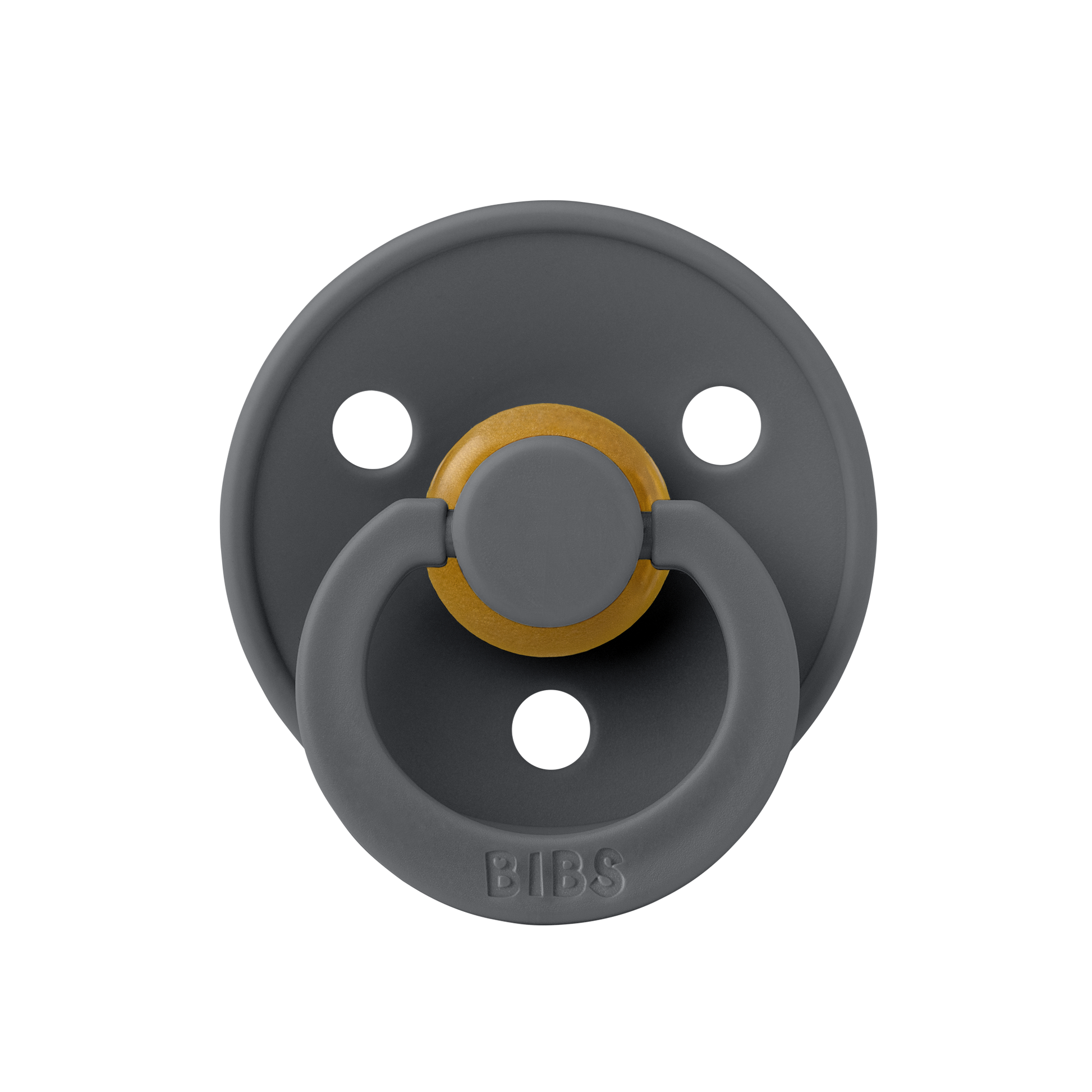 BIBS - Natural Latex Pacifier | Size 1 | 1 Pack | Iron