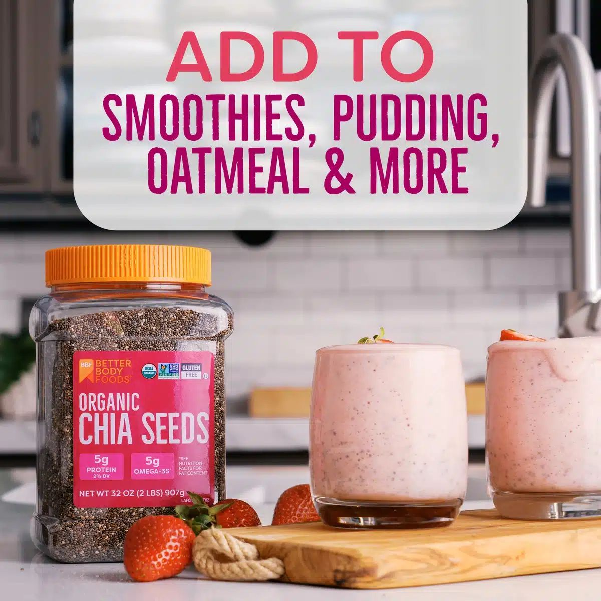 BetterBody Foods chia seeds uses infographic