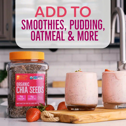 BetterBody Foods chia seeds uses infographic