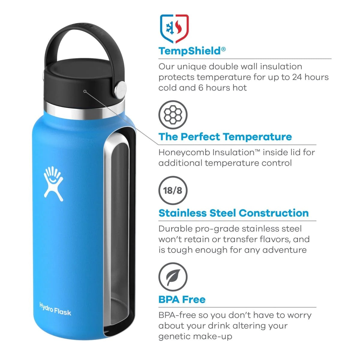 Hydro Flask - Wide Flex Cap | 1183ml Hydro Flask - Wide Flex Cap | 1183ml