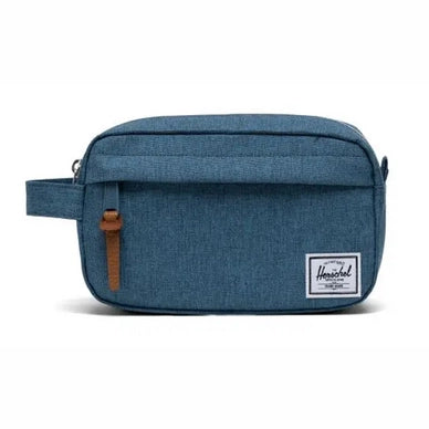 Herschel Chapter Travel Kit Copen Blue Crosshatch 5L - front view