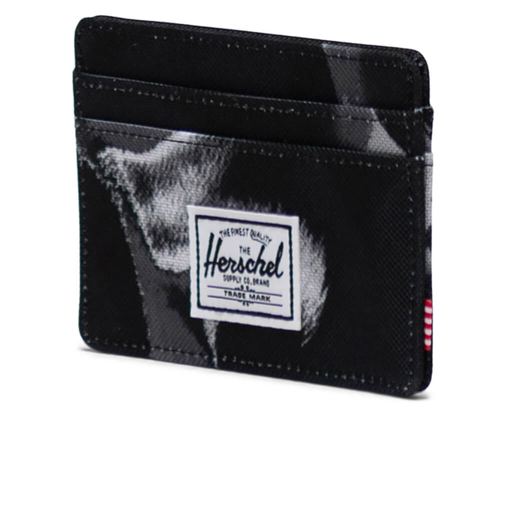 Herschel Charlie RFID Wallet Dye Wash Black - interior view