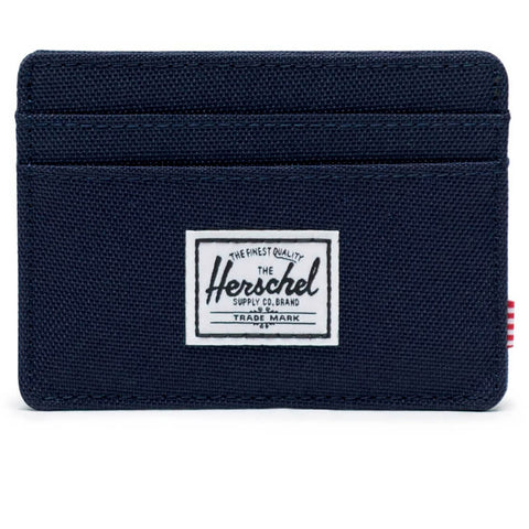 Herschel Charlie RFID Wallet in Peacoat - front view