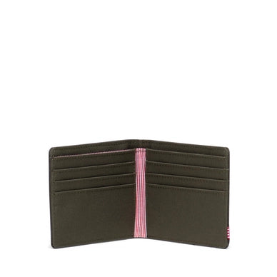 Herschel Roy RFID Wallet in Ivy Green - interior view