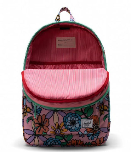Herschel Heritage Youth X-Large Backpack Flower Daze Romance Rose - side view