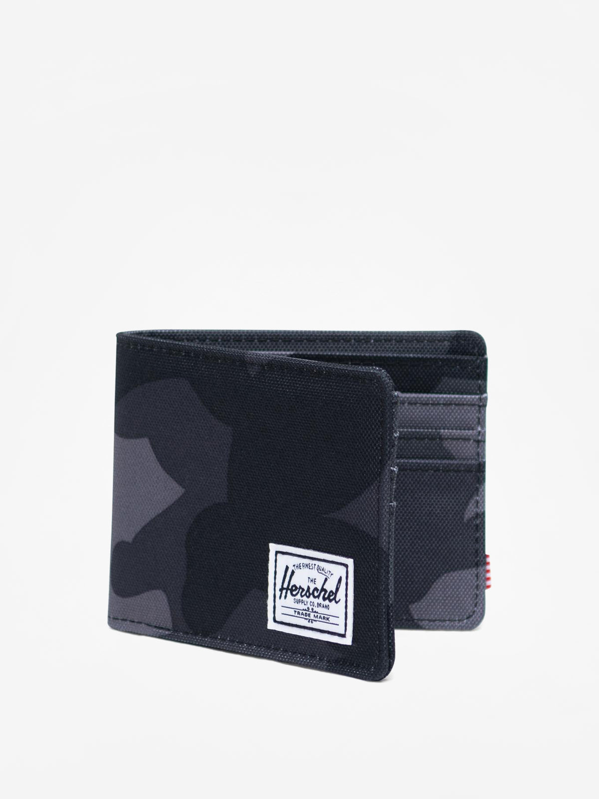 Herschel Roy RFID Wallet Night Camo - open interior with card slots