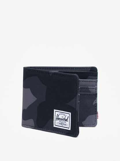 Herschel Roy RFID Wallet Night Camo - open interior with card slots