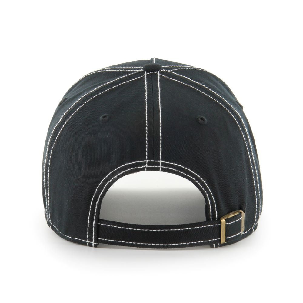 47 Brand Los Angeles Dodgers Contrast Stitch Clean Up Cap - Black - back